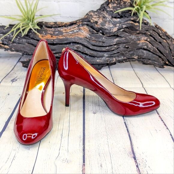 Michael Kors Pressley Patent Leather Pump High Heels - Picture 1 of 10